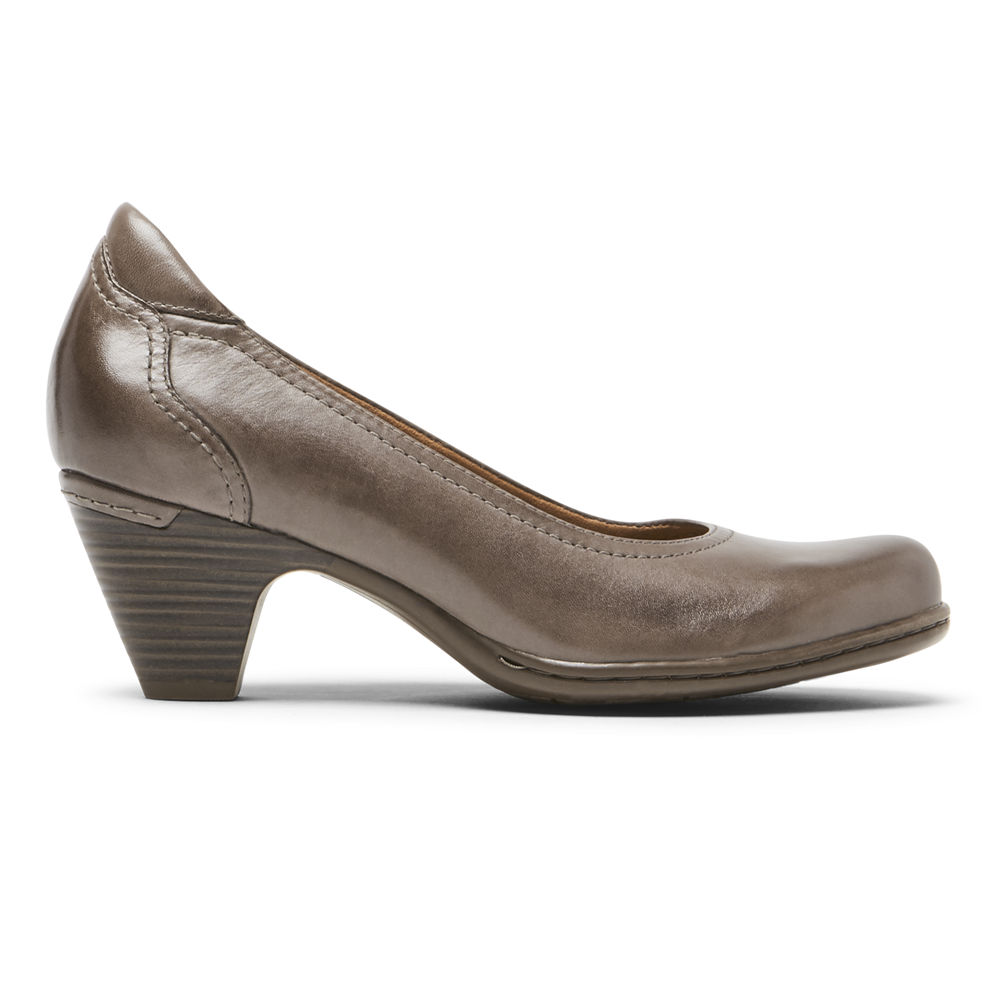 Rockport Womens Heels Grey - Cobb Hill Adaline - UK 458-ZQANCF